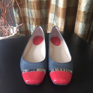 Calvin Klein Red & Blue Flats